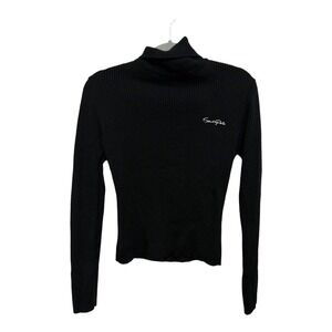 South Pole Vintage Style Black Turtleneck Size Large Babydoll style sweater